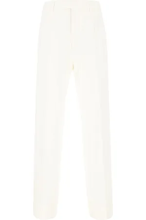 Ermenegildo Zegna White Stretch Cotton Pants