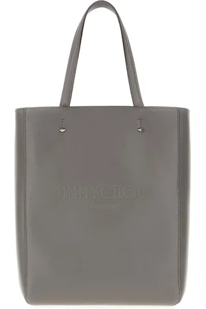 Jimmy Choo Dark Grey Leather Medium Lenny Handbag