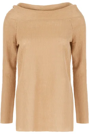 Alberta Ferretti Skin Pink Linen Sweater