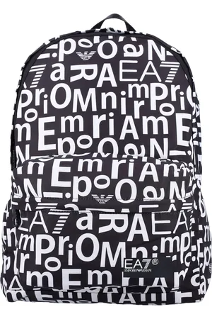 EA7 Allover Logo Print Backpack