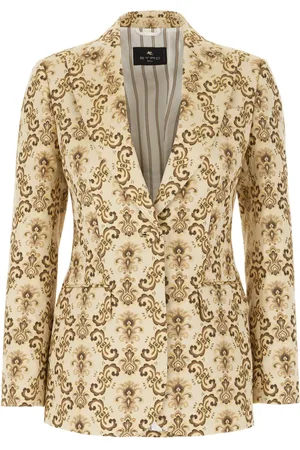 Etro Embroidered Polyester Blend Blazer