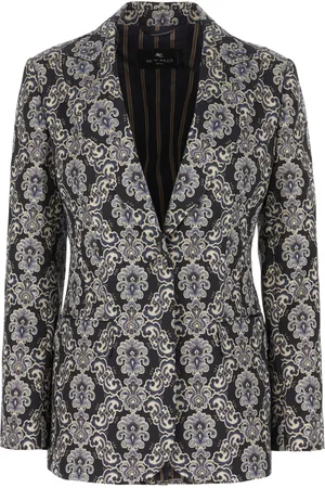 Etro Rear Slit Patterned Blazer