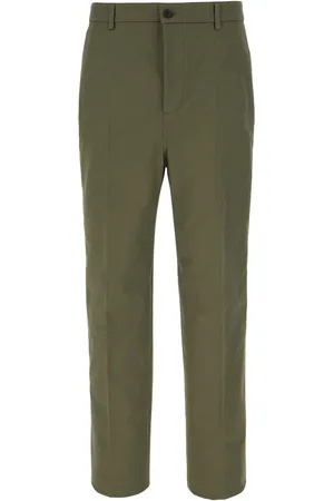 VALENTINO GARAVANI Military Green Stretch Cotton Pants