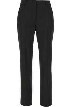 Max Mara Black Wool Blend Canon Pants
