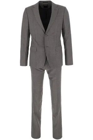 Ermenegildo Zegna Melange Grey Wool Suit