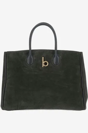 Burberry Rocking Horse Green Suede Bag