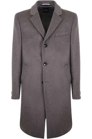 HUGO BOSS Coat In Wool And Cashmere
