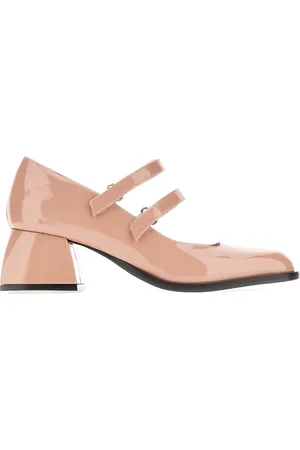NODALETO Antiqued Pink Leather Bulla Bacara Pumps