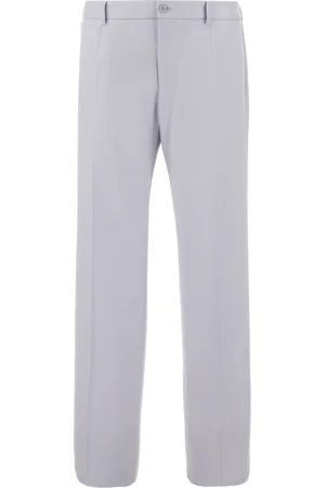 Dolce & Gabbana Light Grey Stretch Wool Pants
