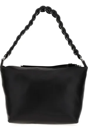 KARA Nappa Leather Lattice Shoulder Bag
