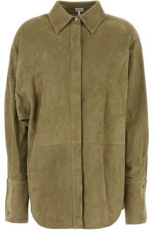 Loewe Green Suede Shirt