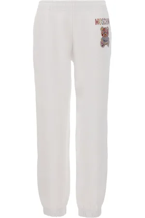 Moschino White Cotton Joggers