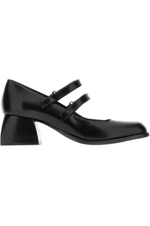 NODALETO Black Leather Bulla Bacara Pumps