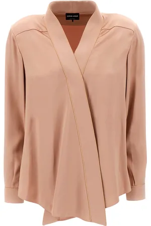 Giorgio Armani Antiqued Pink Silk Blouse