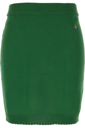 Vivienne Westwood Green Cotton Mini Skirt