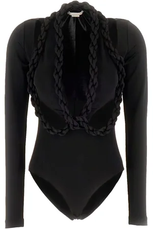 Stella McCartney Black Stretch Viscose Bodysuit