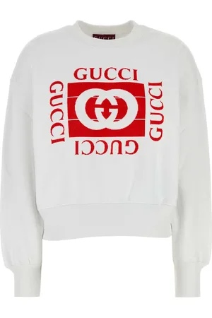 Gucci White Cotton Sweatshirt