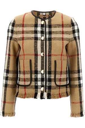 Burberry Multicolor Bouclã Blazer