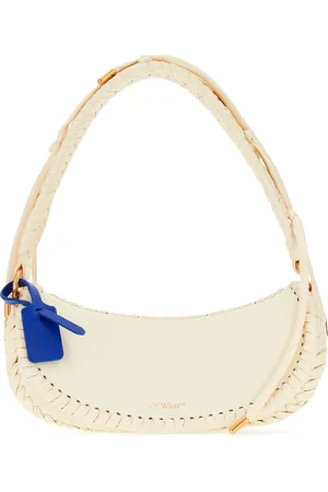 OFF-WHITE Ivory Leather Edge Shoulder Bag