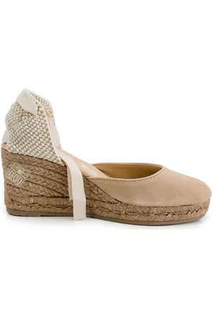 MANEBI Hamptons Ankle Strap Wedge Espadrilles