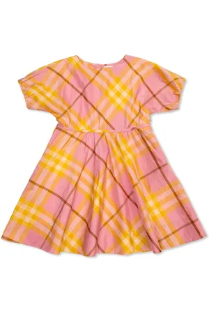 Burberry Checked Short Sleeved Dress