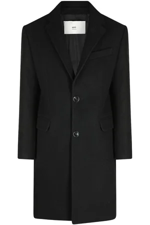 Ami Paris Single Breasted Classic Coat
