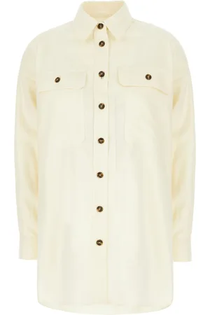 Max Mara Cream Cotton Shirt