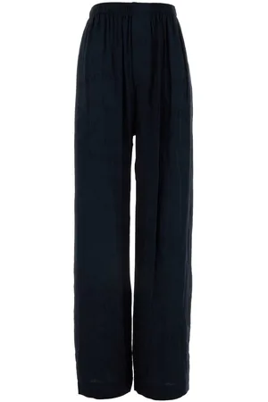 Balenciaga Midnight Blue Silk Pyjama Pant
