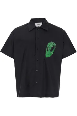 COPERNI Shirt With Classic Collar And Print On The Front In Cotton Man