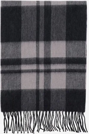Alex Begg Cashmere Scarf With Check Pattern