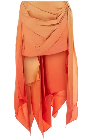 ZIMMERMANN Two-tone Silk Tranquillity Mini Skirt