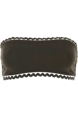 ERES Dark Brown Stretch Nylon Bikini Top