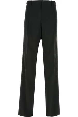 VERSACE Black Stretch Wool Pant