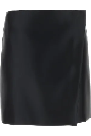 Serafini Black Satin Mini Skirt