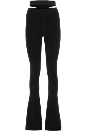 ANDREADAMO Black Stretch Viscose Pant
