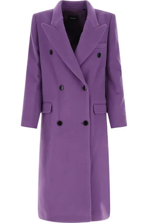 Isabel Marant Purple Wool Blend Enarryli Coat