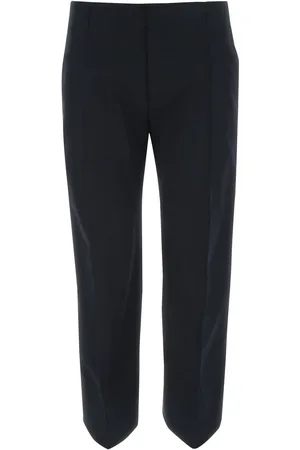 Bottega Veneta Midnight Blue Cotton Cropped Cut Pant