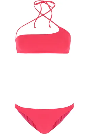 The Attico Fuchsia Stretch Nylon Bikini