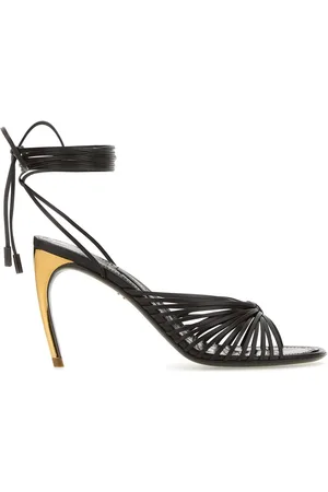 Salvatore Ferragamo Dark Brown Leather Atena Sandals
