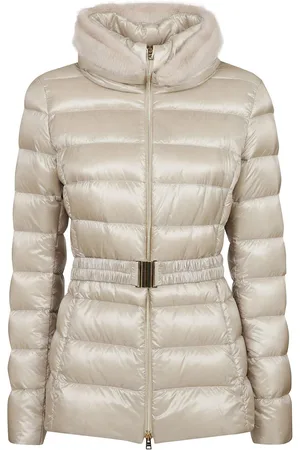 HERNO High Neck Belted Puffer Jacket