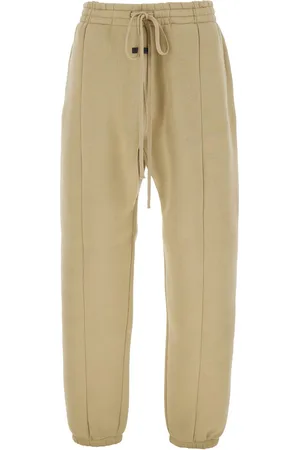 FEAR OF GOD Forum Pants With Elastic Drswstring Waist And Logo Patch On The Front In Cotton Blend Man