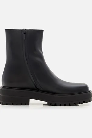 Gianvito Rossi Leather Combat Boots