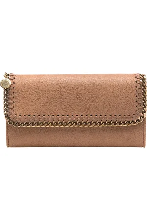 Stella McCartney Pecan And Gold Continental Falabella Wallet