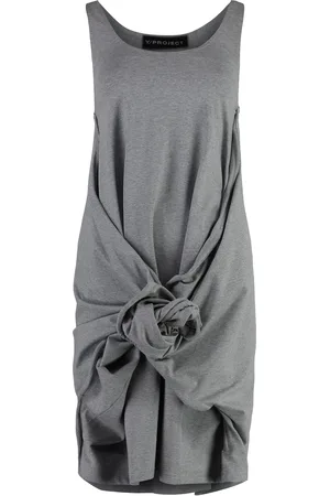 Y / PROJECT Embroidered Cotton Mini Dress