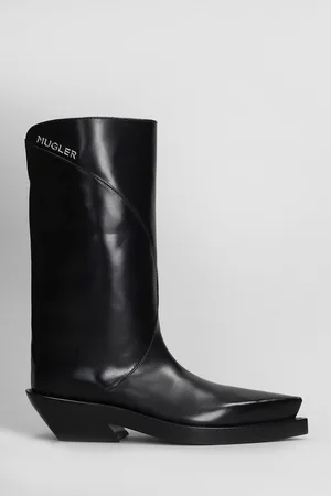 MUGLER Santiago Boot High Heels Ankle Boots In Leather
