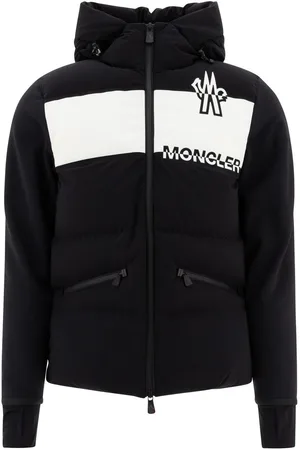 Moncler Logo Printed Hooded Down Jacket