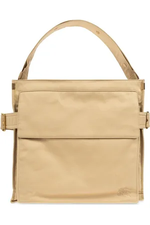 Burberry Logo Embroidered Medium Trench Tote Bag