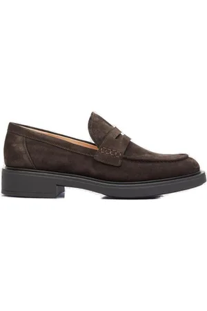 Gianvito Rossi Harris Round Toe Loafers