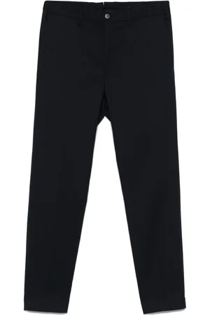 Incotex Midnight Blue Wool Blend Trousers