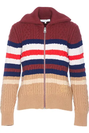 Maison Kitsuné Striped Knitted Cardigan